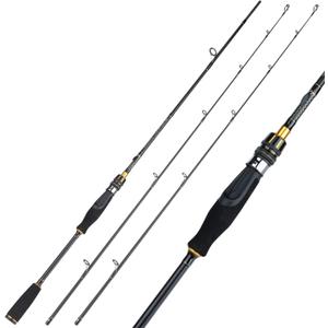Sougayilang Spinning Fishing Rod, Durable Lightweight Graphite Spinning Rod, Sensitive Tournament Quality Spinning Fishing Rod One Piece & Two Pieces Spinning Rods(2pieces-Spinning Rod-1.98m/ 6.49ft)