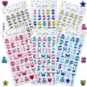 6 Pack Of Puffy Stickers