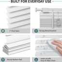 MYshade No Tools-No Drill Cordless 1" Light Filtering Vinyl Mini Blinds for Indoor Windows - 46.5" W x 64" H,Horizontal Shades, Home/Office Privacy with Smooth Lift & Dustproof Slats (White)