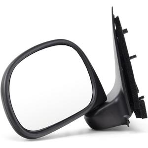 For Ford F-150 1997 98 99 00 01 2002 Door Mirror Driver Side | Manual | Rectangular | Black | Pickup | Replacement For 1L3Z 17683 GAA | FO1320132