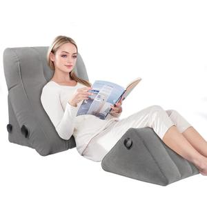 EKEPE Inflatable Wedge Pillow Set for Sleeping, Bed Wedge Pillow Set for Travel, Post Surgery Wedge Pillow for After Surgery, Knee & Back Pain, Acid Reflux, GERD, Anti Snoring and Heartburn
