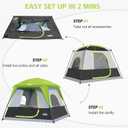 UNP 2/4/6/8 Person Tent, Portable Cabin Tent, Camping Tent 4-Person Easy Set Up, Waterproof with Top Rainfly for Outdoor Camping/Hiking