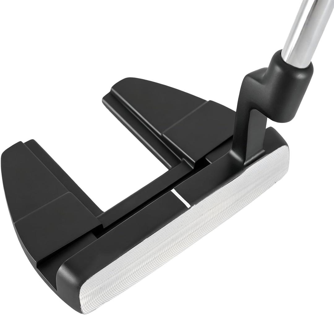 Golf Mallet Putter for Men & Women, Left & Right-Handed Options, CNC Milled Face, Alignment Line, Low Center of Gravity & Stepped Shaft Design for Enabling Smooth and Precise Putting Action