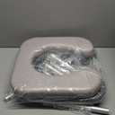 Toilet Seat Riser for Seniors, Raised Toilet Seat with Handles, Adjustable Height & Width, 400lb Handicap Elevated Toilet Seat, Fit Any Toilet (Grey)