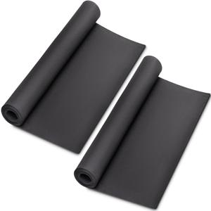 2-Pack Black Eva Foam Cosplay Sheets roll, Premium eva Craft Foam 1mm Thick, 13.5" x 49", High Density 86kg/m3 for Cosplay Costume, Crafts, DIY Projects by MEARCOOH