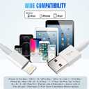 iPhone Charger(3/3/6/6/10FT) 5Pack MFi Certified Lightning Cable Fast Charging Cords Apple Charger Compatible with iPhone 14 13 12 11 XS XR X Pro Max Mini 8 7 6S 6 Plus 5S SE AirPods