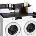 Washer Dryer Countertop with Shelf, 54" W×27.5" D×11.81" H, Black