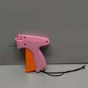 Stitch Gun for Clothes - Handheld Stitch Gun Quick Clothing Fixer - Tagging Gun - Includes 6 Needle, 1000 Black Fasteners & 1000 White Fasteners (Pink/Orange)