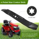 942-0616 Mulching Blades for Cub-Cad et 42" Deck, 942-04308 Mower Blades for Craftsman/Troy Bilt/MTD 42" Riding Tractor, Replace for 742-04308, 942-0616-X, 942-04126-X, 2 Pack
