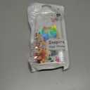 PIXIU Case for iPhone 16 Compatible with Magsafe, Laser Glossy Pattern,Cute Curly Wave Clear TPU Bumper Military Grade Drop tection Phone Cover for Women/Girls -Butterfly/Floral