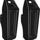 Pontoon Fenders Boat Bumpers for Docking Pontoon Boat ONLY,Customized Inflatable Fender Dock Bumper with Locking Recessed Groove&Grip Handle (Black)