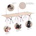 Naturehike Folding Camping Cot Deluxe Collapsible Single Person Bed for Indoor & Outdoor Use Ultra Lightweight, Comfortable, Heavy Duty Design Holds Adults & Kids Up to 330 Lbs (Khaki)