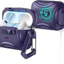 ESR for AirPods Pro 3 Case (2025), Compatible with Airpods Pro 3rd Generation Case (USB-C Cable), Effortless MagSafe, Drop-Proof Lock, Easy Open, Cyber Series, Purple