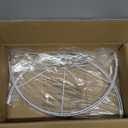 GO&SO White Textured Drum lampshade Medium Lamp Shade 13" Top x 13" Bottom x 10" High (Spider) Modern Linen Lamp Shades for Table Lamp Bedside Lamp Natural Linen Replacement Assembly is Required