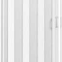 36" W Premium Foldable Accordion Doors, Double Walled Heavy Duty Folding Doors for Interior, Privacy Room Divider, White