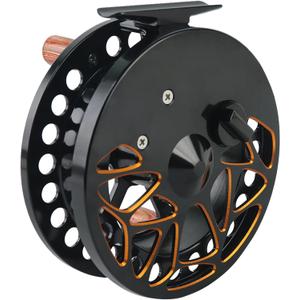 Maxcatch Center Pin Floating Fishing Reel Aluminum CNC Machined Centerpin Reel 4 1/2 INCH 110MM (Black)