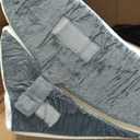 BDEUS 4PCS Bed Wedge Pillow Post Surgery, Orthopedic Sleeping Wedge Pillow Set for Back, Neck and Leg Pain Relief, Acid Reflux, GERD, Memory Foam Support Pillows for After Surgery, White