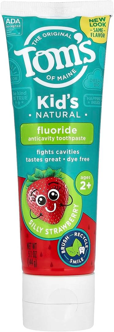 Tom's of Maine Silly Strawberry Children's Anticavity Toothpaste, 5.1 Ounce