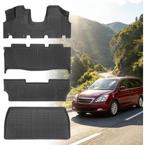 Floor Mats for Honda Odyssey 2005-2011,Front & Rear & 3rd Row & Cargo Liner