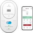 Kidde Smart Carbon Monoxide Detector & Indoor Air Quality Monitor, Plug-in with AA Battery Backup, Real-Time Notifications, 2.4 GHz Wi-Fi Enabled, Rotating Plug, 85 dB Alarm, 5th Edition, COPDLQW