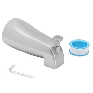 Luomorgo 1 Pc Bath Tub Spout with Diverter, Chrome Tub Spout Universal Fits 1/2" Copper Water Pipe, Bathroom Shower Bathtub Faucet Spout with Hex Wrench, Thread Tape