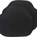 Klear Vu Gripper Omega Non-Slip Windsor Chair Cushions with Skid-Proof Seat Pad for Dining Room, Kitchen, and Office Use, 16x15 Inches, 2 Count (Pack of 1), Black