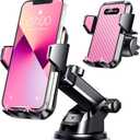 VANMASS 2025Strongest Suction & Military-Grade Car Phone Mount Patent & SafetyUltimate Cell Phone Holder Handsfree Stand for Dash Windshield Vent for iPhone 16 15 Pro Max 14 Android & Truck, Pink