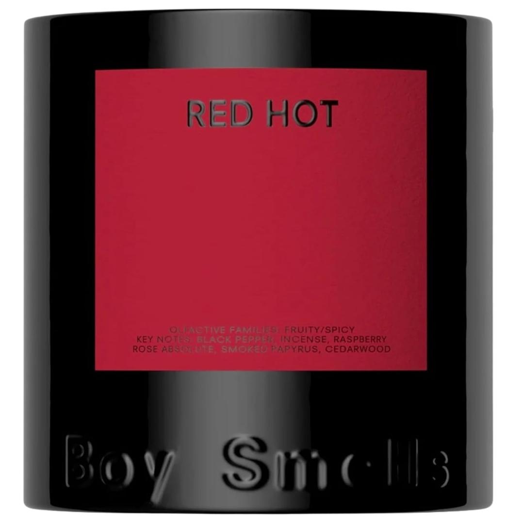 Boy Smells Red Hot Candle  Black Pepper, Raspberry & Cedarwood  Fruity and Spicy Scented Candle (8.5 oz)