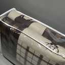 Woolrich Reversible Quilt Set - Cottage Styling Reversed to Solid Color, All Season Lightweight Coverlet, Cozy Bedding Layer, Matching Shams, Oversized Full/Queen, Woodshed Moose Brown