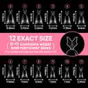 UNA GELLA Gel Nail Tips Almond Shape: 504pcs Medium Almond Nail Tips Half Cover Upgrade Soft Gel Matte Design for DIY Press On Nails Acrylic False Nails Tips 12 Sizes
