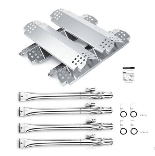 BBQMANN Grill Repair Parts Kit for Nexgrill 4 Burner 720-0830H, 720-0830D, 720-0783E, 720-0783H Stainless Steel Pipe Burner Tube, Heat Shield Tent Plates Replacement incomplete