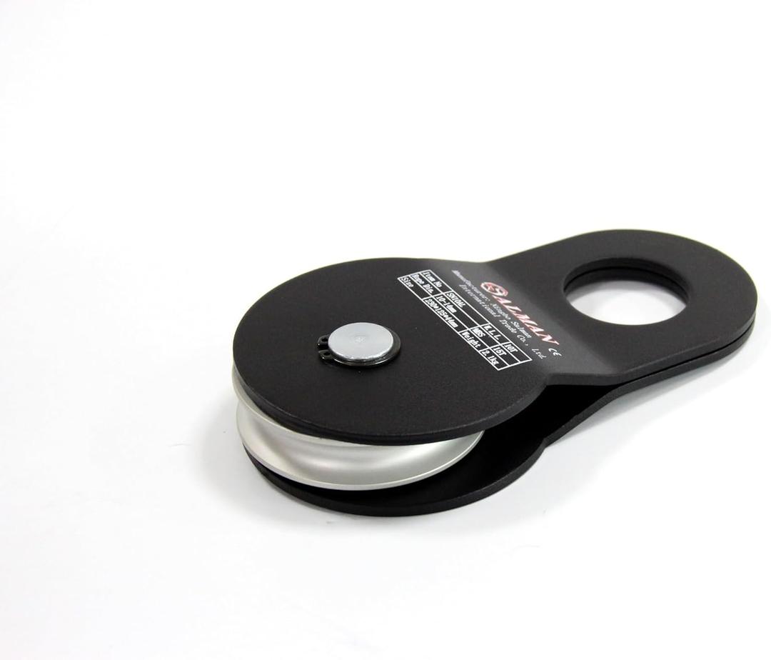 SALMAN 10 Ton Aluminum Wheel Snatch Block Pulley Blocks 22000 LBS Capacity Offroad Recovery Winch Accessory