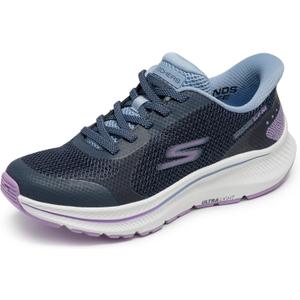 Skechers Womens Go Run Consistent 2.0 Captiva Hands Free Slip-ins (9, Navy/Lavender)