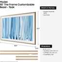 Samsung 55" The Frame Customizable Bezel (2026 Model), Magnetic, Easy Installation, VG-SCFH55TKBZA, Modern Teak