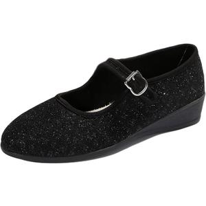 Women's Mary Jane Flats Comfortable Slip-on Flats Round Toe Dressy Ballet Shoes for Women (6)