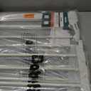 BABELIO 36" Extra Tall Dog Gate, 26-40" Wide Auto Close Baby Gate, Pressure Mounted Metal Pet, Easy Install No Drilling, No Tools Required, With Wall Protectors and Extension Kits, White