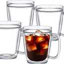 Amazing Abby - Yukon - 14-Ounce Insulated Tumblers (Set of 4), Double-Wall Reusable Cups, BPA-Free, Shatter-Proof, Dishwasher-Safe