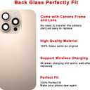 Rear Back Glass Replacement for iPhone 16 Pro 6.3-inches with Reparing Tool Kit and All Necessary Parts (Desert Titanium)