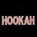 LED HOOKAH Sign for Smoke Shops | 30"x8" Super Bright 5000K Waterproof Light with Hanging Kit | High Visibility Retail Window Display
