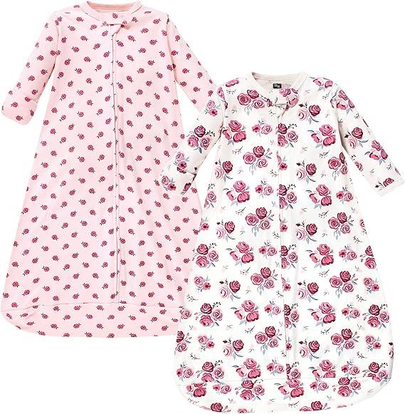 Hudson Baby Unisex Baby Cotton Long-Sleeve Wearable Sleeping Bag, Sack, Blanket (3-9 Months)