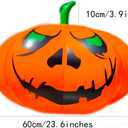 Thanksgiving Party Decorations Inflatable Pumpkin Shape Remote Control Led 23 Inches Pumpkin for Halloween Holiday Outdoor Yard Indoor Decorations with Waterproof Multicolor