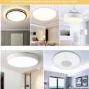 4.92'' LED Ceiling Fan Light Retrofit Kit, 18W Flush Mount Ceiling Light Replacement, 3CCT (3000K/4000K/6000K) Dimmable, for Hampton Bay, Harbor Breeze, Flush Mount Ceiling Lights