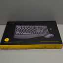 Wireless Keyboard and Mouse Combo,Silent Soft Touch Quiet Keyboard Less Noise 90%,Ergonomic with Wrist Rest,2.4GHz 104 Keys Full Size,2400 DPI Mouse,for Office/Work/Home/PC Computer/Laptop/Mac,Black