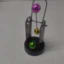 ZJchao Perpetual Motion Machine, Electronic Swinging Model, Art Craft Decoration Perpetual Motion Swing Balance Balls Office Desk Science Ornament Home Decor Gift(No Batteries Included)