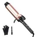 Hahahope 2 Inch Curling Iron, Large Barrel Curling Wand with Clamp, 8 Temperature Settings, LCD Digital Display,Global Voltage, Lightweight for Long Hair