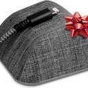 Smartish Magnetic Cord Holder - Cable Wrangler Organizer with Magnet Clips for Charger Management on Desktop, Nightstand, or Side Table for All Cables, USB-C, Lightning Cables - No 2 Pencil Gray (Medium)