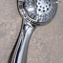 AquaSource Project Source Luxury Hand Shower Head Chrome 5 Function & 
AquaBliss High Output Revitalizing Shower Filter - Reduces Dry Itchy Skin