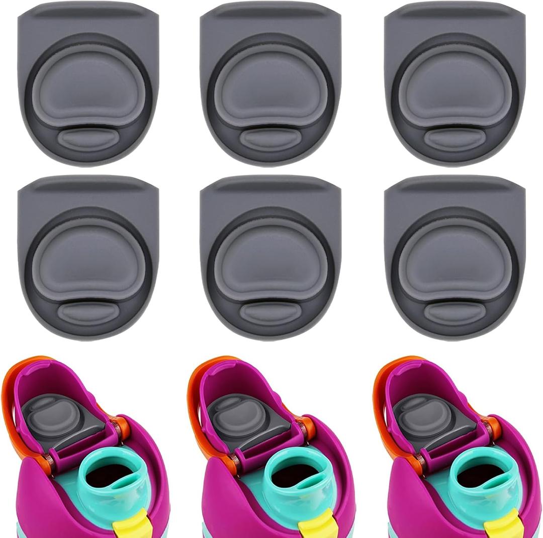 6pcs Rubber Seal Replacement Stopper Compatible with Owala Freesip16/19/24/32/40oz Spout Lid,Water Bottle Gasket Silicone Cap Insert Gasket Stopper Replacement Parts Accessories Y6A1-01
