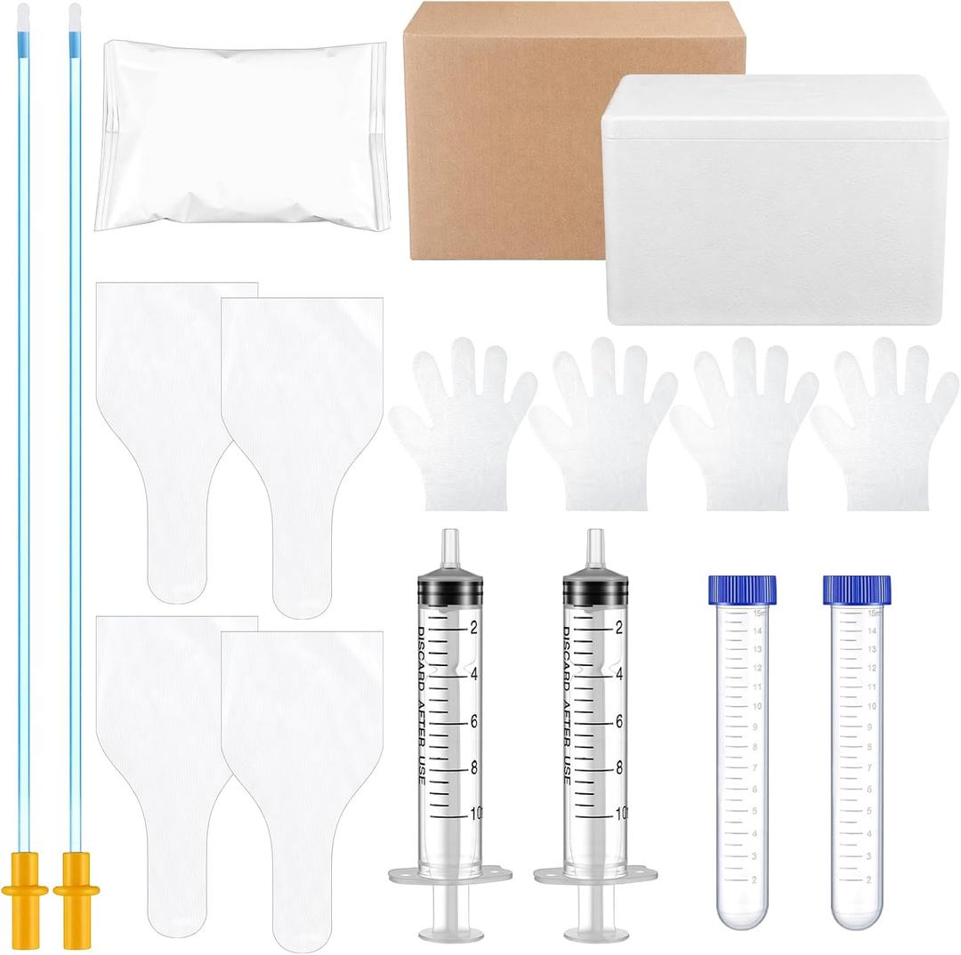 TrelaCo Ai Kits for Breeding Dogs Disposable Dog Breeding Supplies with 48-Hour Cooling Shipping Box for Canine Semen Shipping & Reproduction