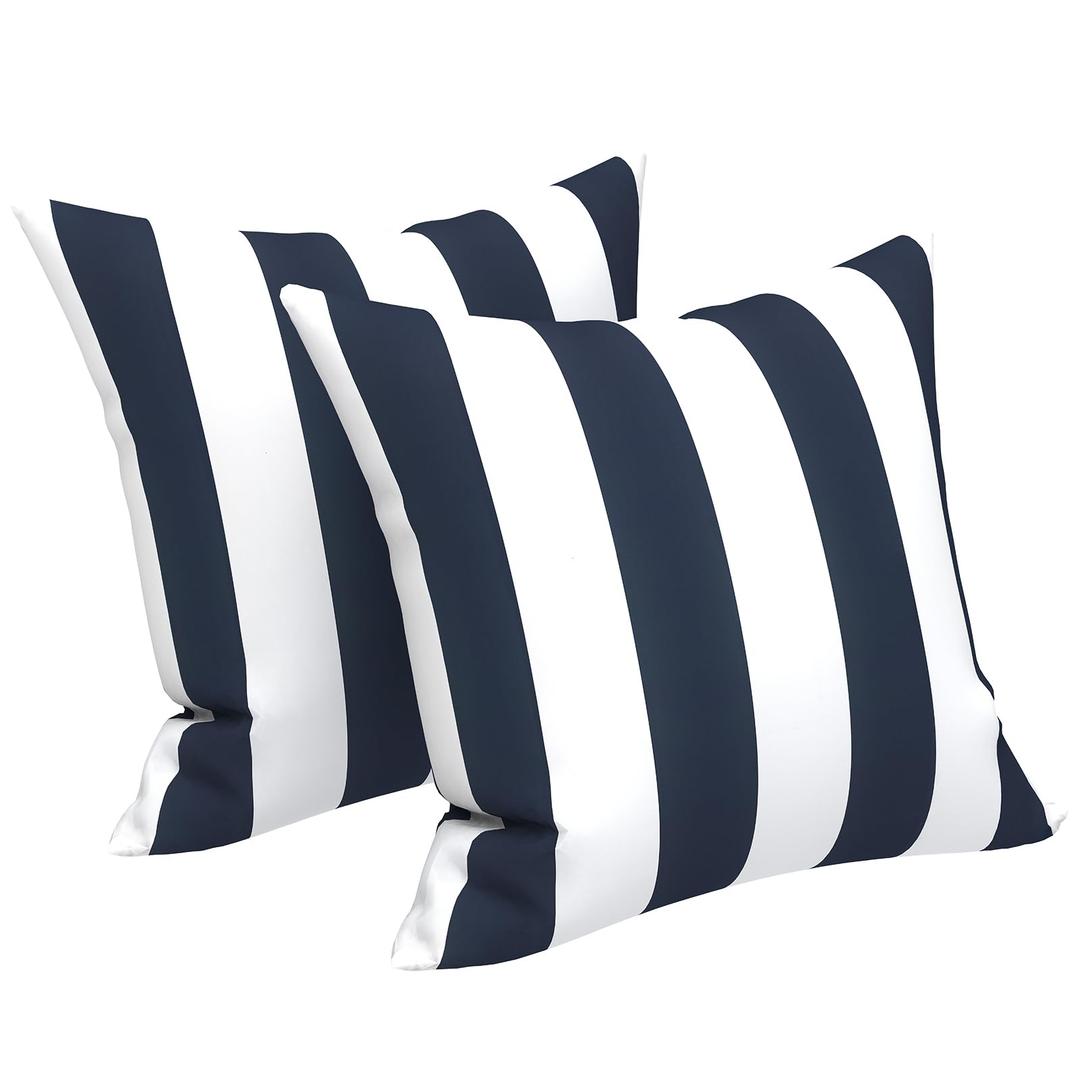 LVTXIII Outdoor Throw Pillow Covers 20 x 20 Inch, Covers ONLY Modern Cute Pattern Decorative Square Toss Pillow Case Pack of 2 for Home Patio Garden Sofa Bed Furniture, A Pebble Blue